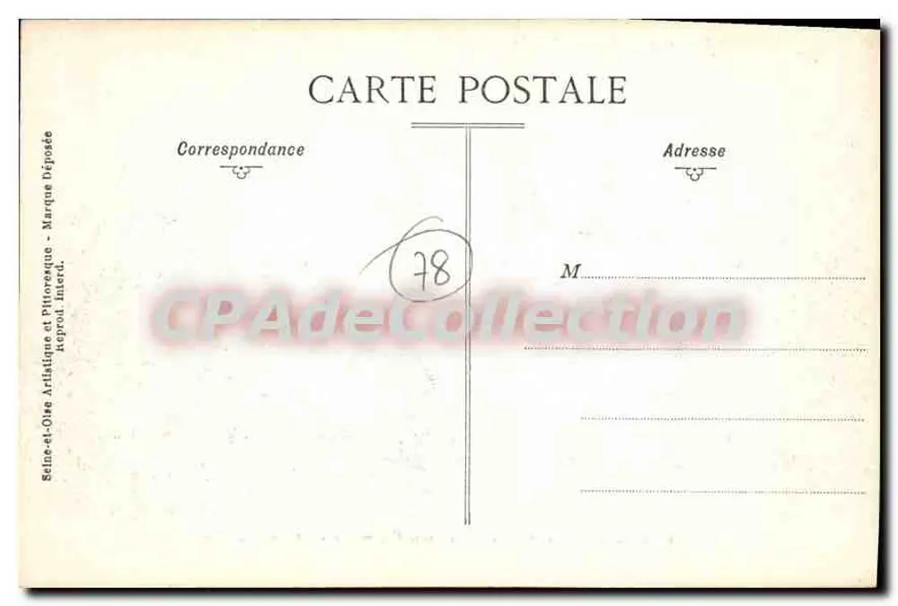 Meulan (S.-et-O.) — Historische Ansicht — Sammlung Paul Allorge, Serie Y M o 14 - Rückseite