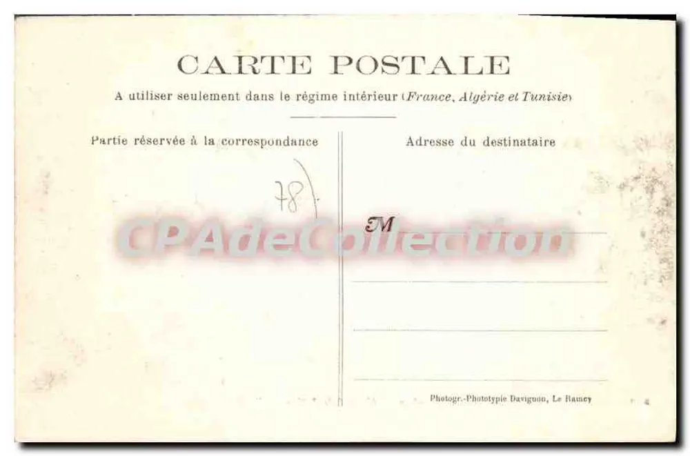 Meulan — Das Rathaus und die Halle — Phototypie Daviguion, Le Raincy - Rückseite