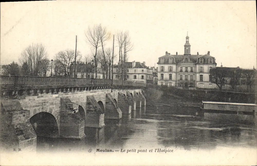 Meulan — O pequeno ponte e o Hospice — B.M. (editor) - Frente