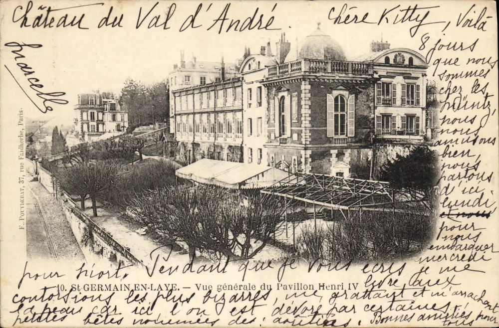 Schloss Val d'André — Allgemeiner Blick auf das Pavillon Henri IV — F. Pontybelet, Paris - Vorderseite