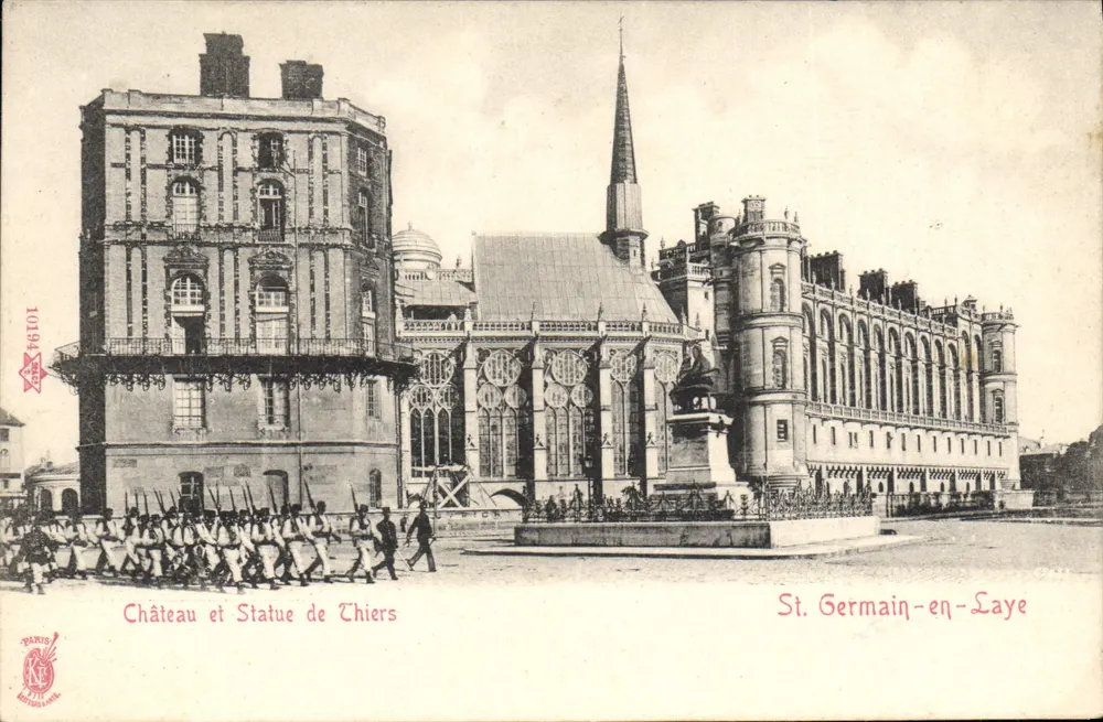 Castelo e Estátua de Thiers — St. Germain-en-Laye — Paris, editor Paris - Frente