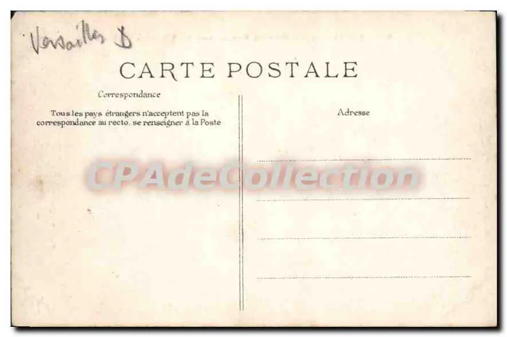 Versailles — Große Ställe, ehemalige Ställe des Königs — ELD, n°200 - Rückseite