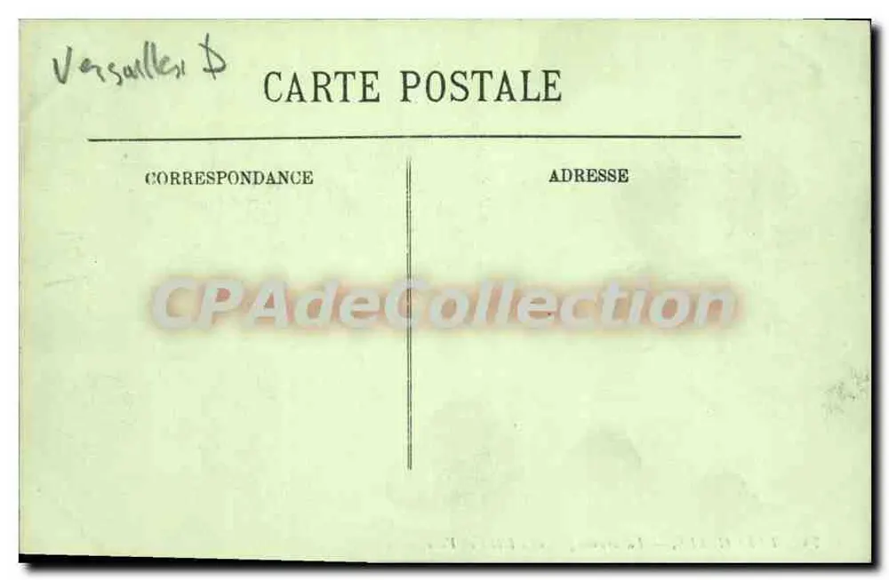 Versailles — Panorama aus der Stadtverwaltung — LL - Rückseite