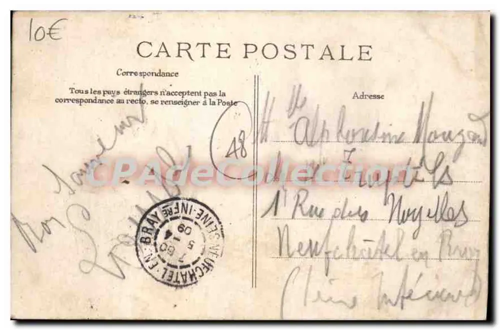 Versalles — Reja y Puente Saint-Martin — Editor CPD, n° 196 - Reverso