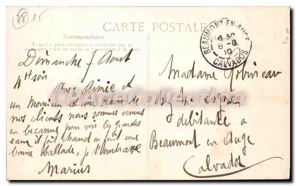 Versailles — O Palácio — Editor E.D. n°1 - Verso