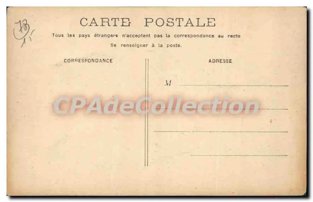 Versailles - Palácio de Justiça — editor desconhecido, n° de série 21 - Verso