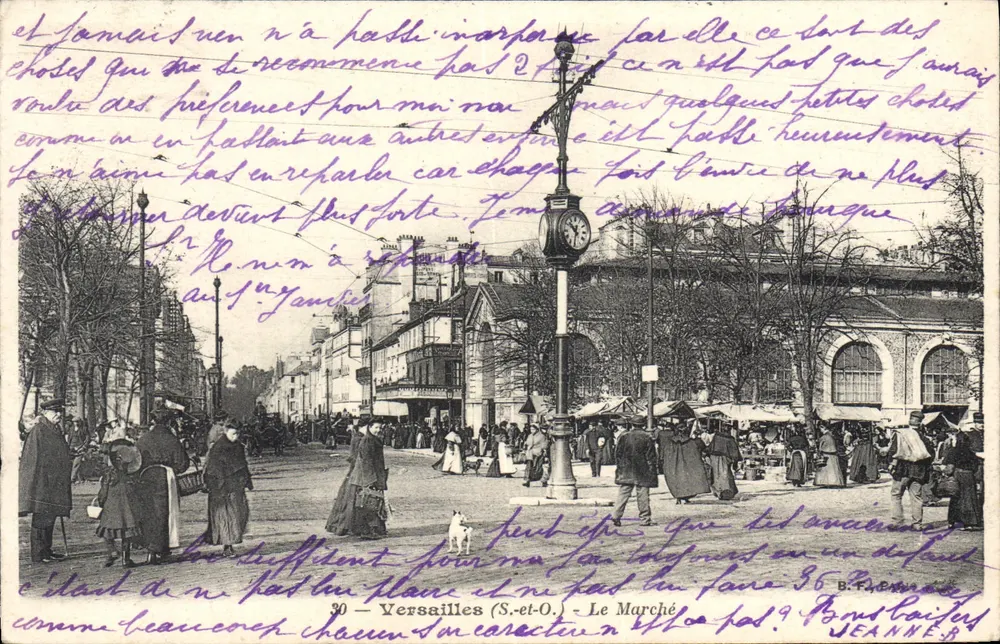 Versailles (S.-et-O.) — O Mercado — B.F. Paris - Frente
