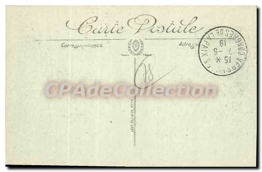 Versailles — Rue des Réservoirs und Hôtel Vatel — LL. n°445 - Rückseite