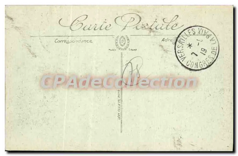 Versailles — Rue des Réservoirs und Hôtel Vatel — LL. n°445 - Rückseite