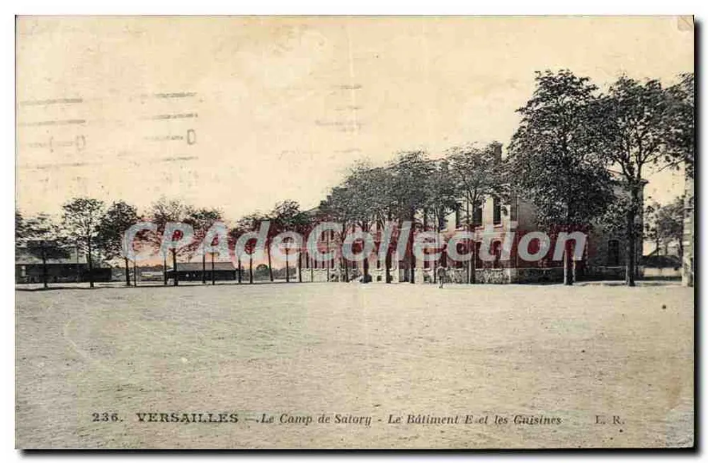 Versailles — Le Camp de Salory — Gebäude E und die Küchen — E. R. - Vorderseite