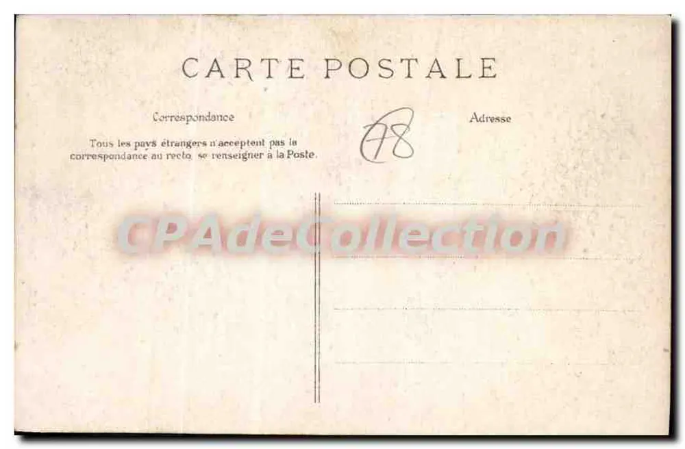 Versailles — Schule für Artillerie und Ingenieurwesen — E. L. D. Nr. 11 - Rückseite