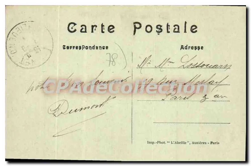 LE VÉSINET — Cascata da Rue des Écoles — L'Abellile, n°10 - Verso