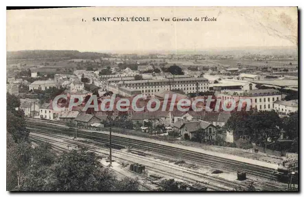 Saint-Cyr-l'École — Allgemeiner Blick auf die Schule — Muller, Paris - Vorderseite