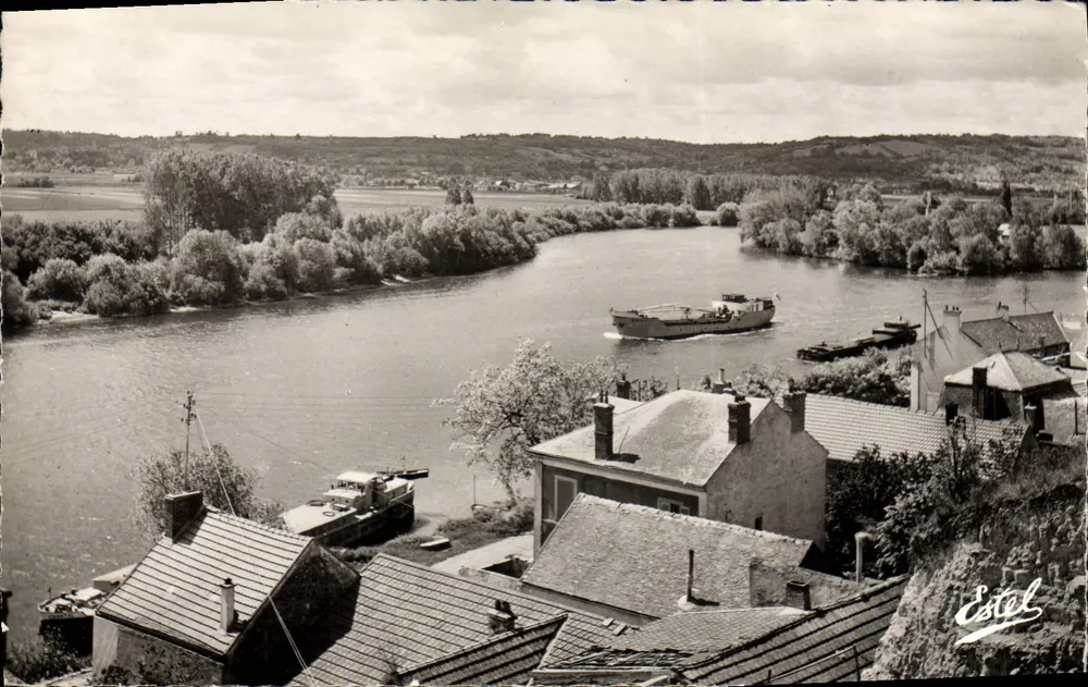 Die Ufer der Seine — Die Insel bei Rangiport — Verlag Estel - Vorderseite