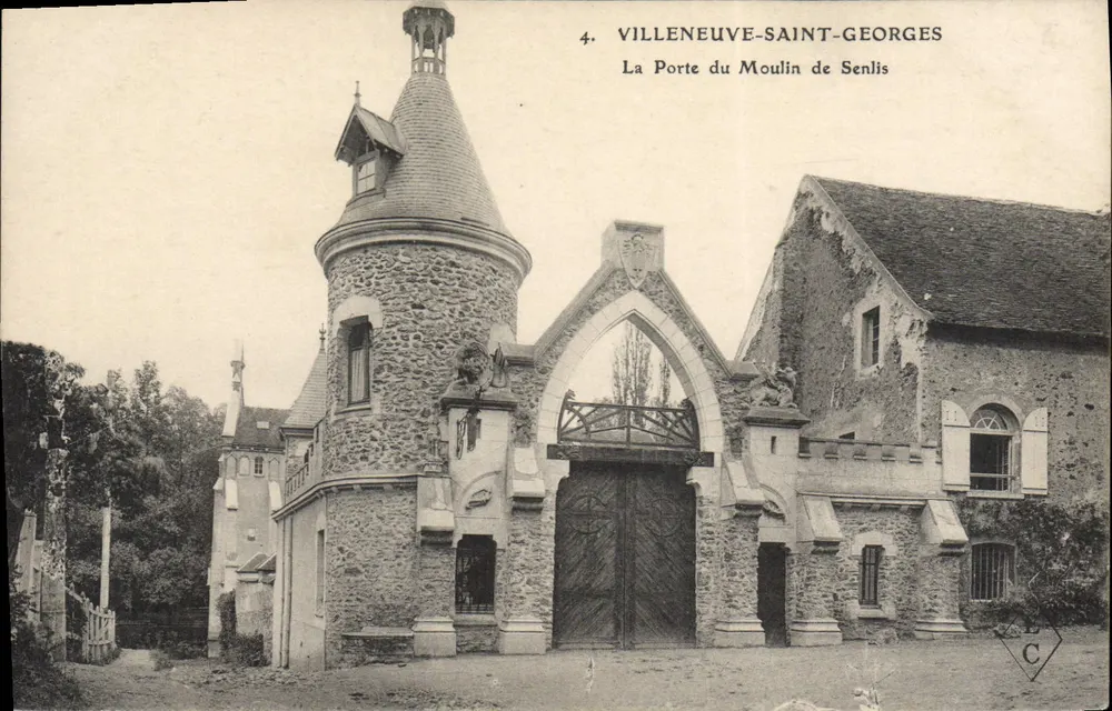 Villeneuve-Saint-Georges — Die Tür des Moulin de Senlis — Verlag C. C. (Nr. 4) - Vorderseite