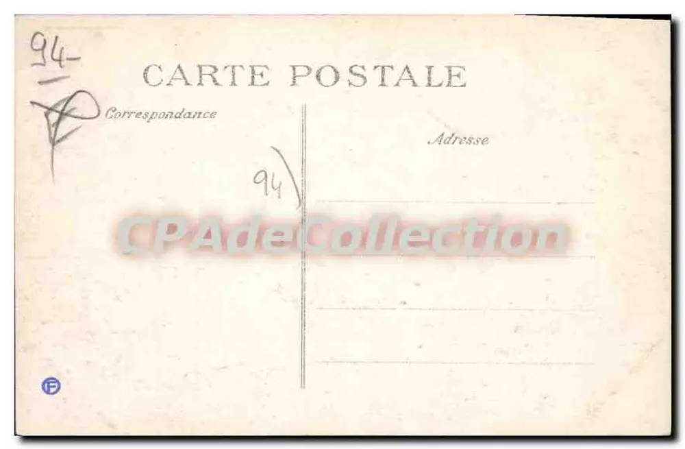 Villeneuve-Saint-Georges — Die Tür des Moulin de Senlis — Verlag C. C. (Nr. 4) - Rückseite