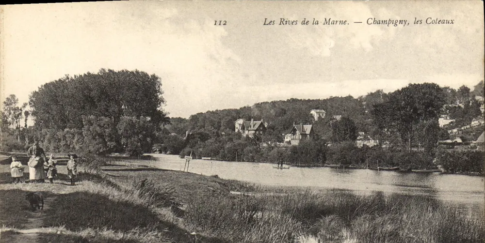 Ufer der Marne — Champigny, die Hügel — Verlag: Ufer der Marne, Nr. 112 - Vorderseite