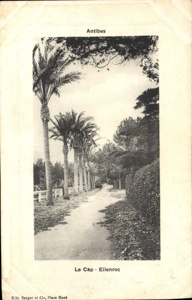 O Cap - Eilenroc — Antibes — Edição Berger et Cie, Place Macé - Frente