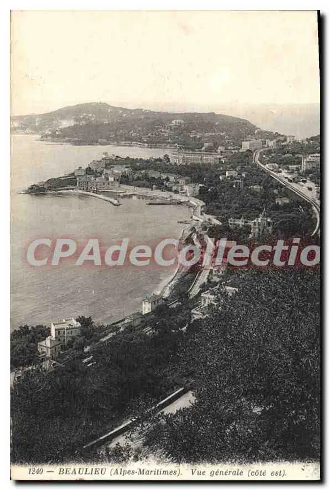 Beaulieu (Alpes-Maritimes) — Algemene uitzicht vanaf oost — Antieke ansichtkaart de Collection, n° 1240 - Voorkant