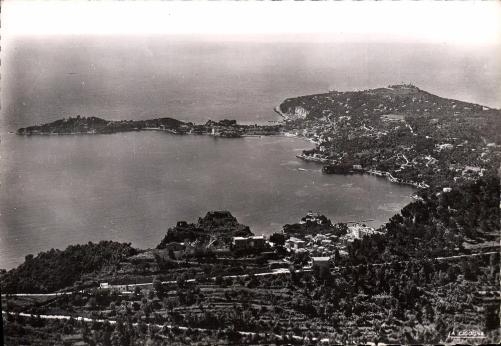 Beaulieu e Saint-Jean-Cap-Ferrat — vistos da Moyenne Corniche — Edições 'LA CIGOGNE' - Frente