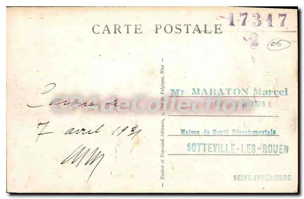 Cannes — Allgemeine Ansicht vom California — Rotan et Roucaud, Verleger, Nr. 2572 - Rückseite