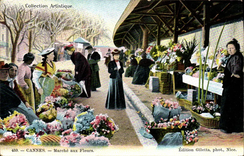 CANNES — Mercado de Flores — Edição Giletta, fot., Nice. - Frente