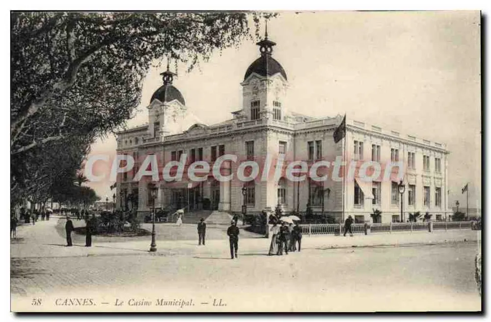 CANNES — O Casino Municipal — LL. — n° 58 - Frente