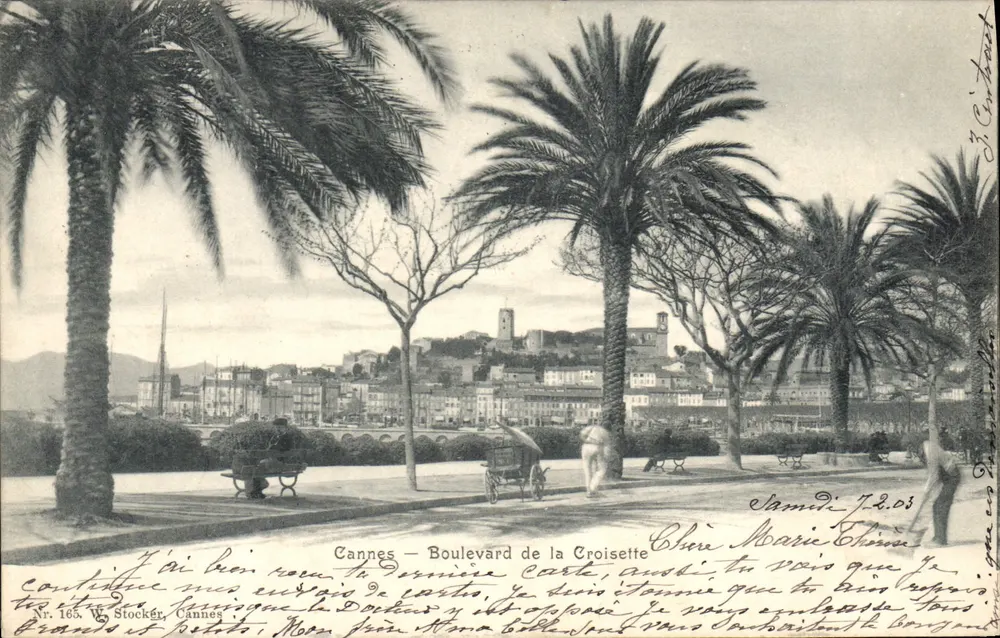 Cannes — Boulevard de la Croisette — V. Stocker, n° 165 - Frente