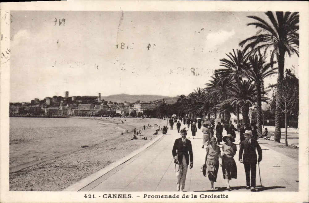 CANNES - Promenade de la Croisette — J. Gilletta et Cie, Édit. Phot., n° 421 - Frente
