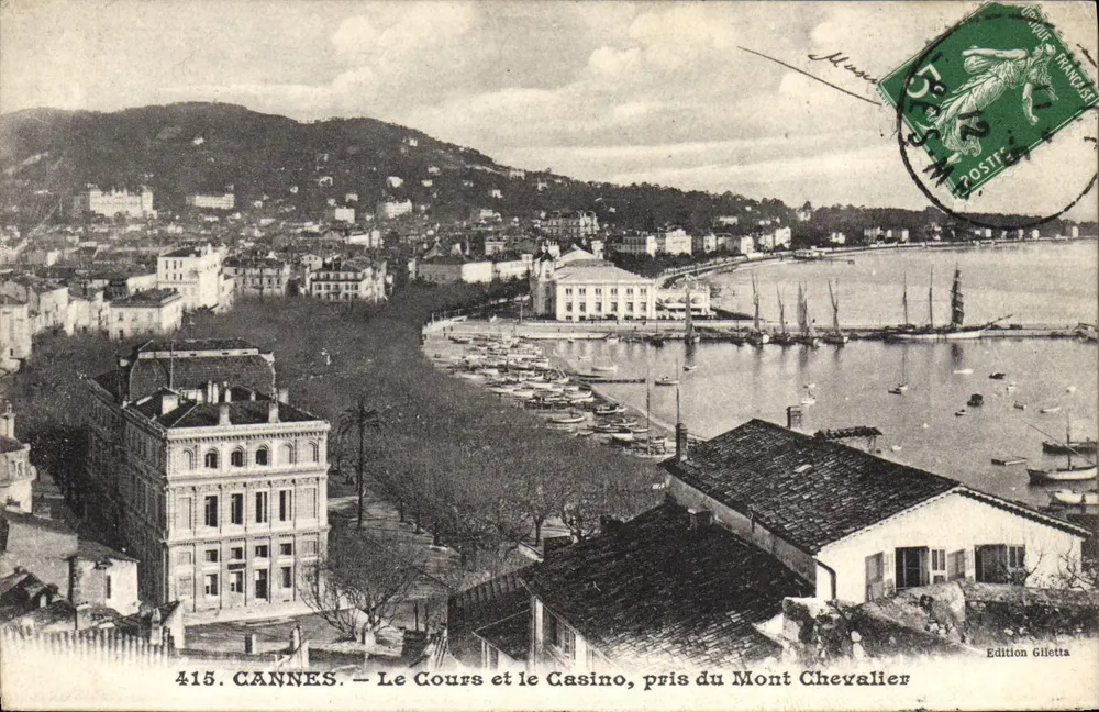 CANNES — Der Cours und das Casino, aus Sicht des Mont Chevalier — Edition Gilletta, Nr. 415 - Vorderseite