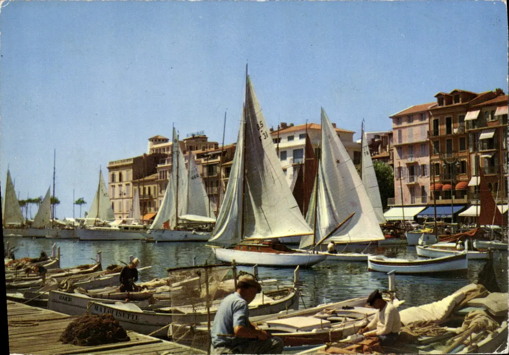 Cannes - El viejo puerto — Éditions d'Art Montluçon, serie 06 - Anverso