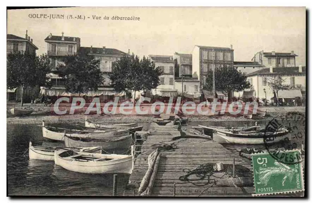 Golfe-Juan (R.M.) - Visão do cais — editor Maillard, n° 34 - Frente