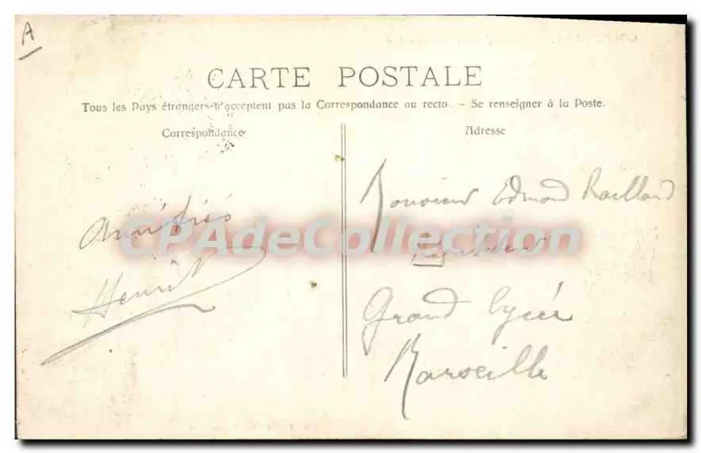 Golfe-Juan (R.M.) - Visão do cais — editor Maillard, n° 34 - Verso