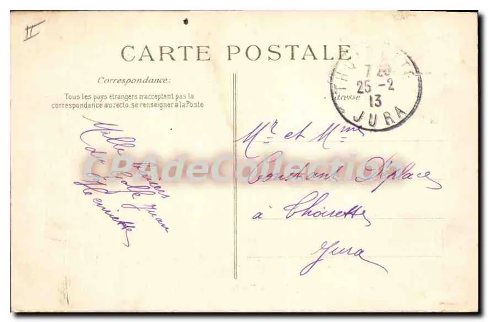 Golfe Juan — Vue Générale du Port, prise de la Jetée — Éditeur E.P.D., n° 2419 - Verso