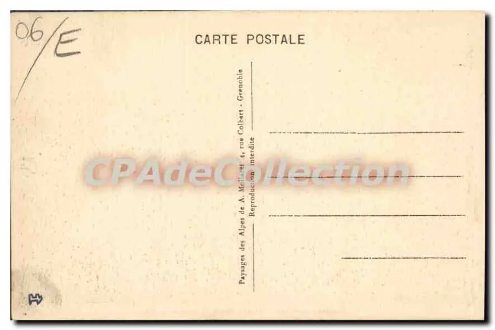 Golfe-Juan — Der Hafen und Hotels — Vintage Postcard/Antike Ansichtskarte - Rückseite