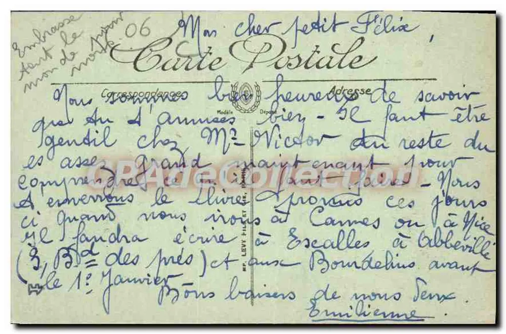 Golfe Juan — A Escade na Baía — LL. — n°32 - Verso