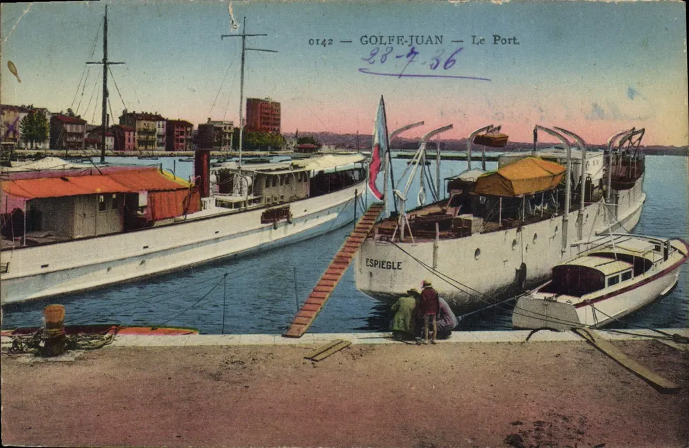 Golfe-Juan — O Porto. — Editor: MAURICE LEBREVE (n° 0142) - Frente