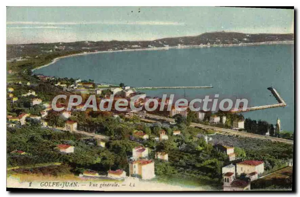 Golfe-Juan — Vista geral — CPAdeCollection - Frente