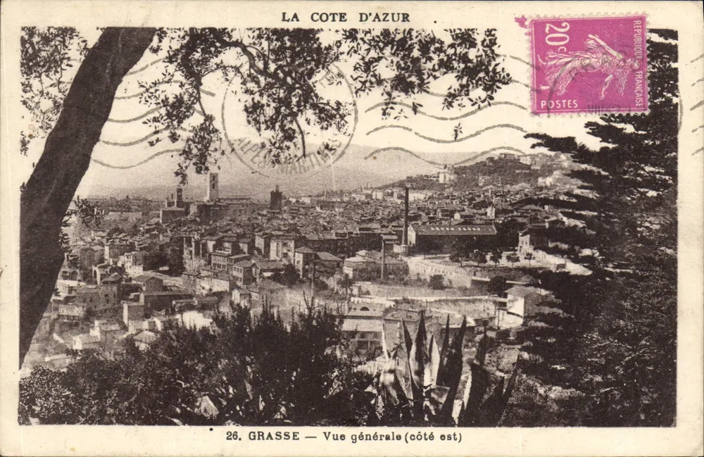 Grasse — Vista geral (lado leste) — Edições d'Art Minier, Nice - Frente