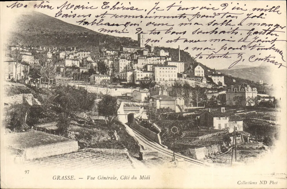 Grasse — Vista Geral, Lado do Sul — Collections ND Phot, n°97 - Frente