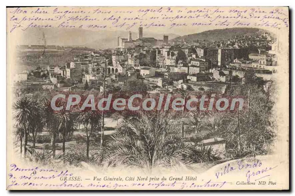 Grasse — Allgemeiner Blick, Nordseite vom Grand Hôtel aus — Villa Cordo — Verlag ND Phot - Vorderseite