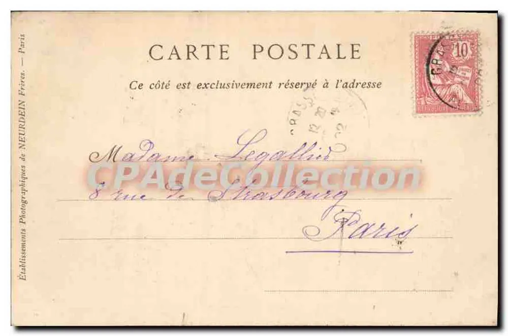 Grasse — Allgemeiner Blick, Nordseite vom Grand Hôtel aus — Villa Cordo — Verlag ND Phot - Rückseite