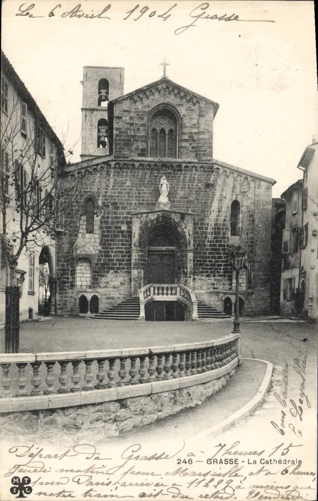 Grasse - A Catedral — editor MT, n° 246 - Frente
