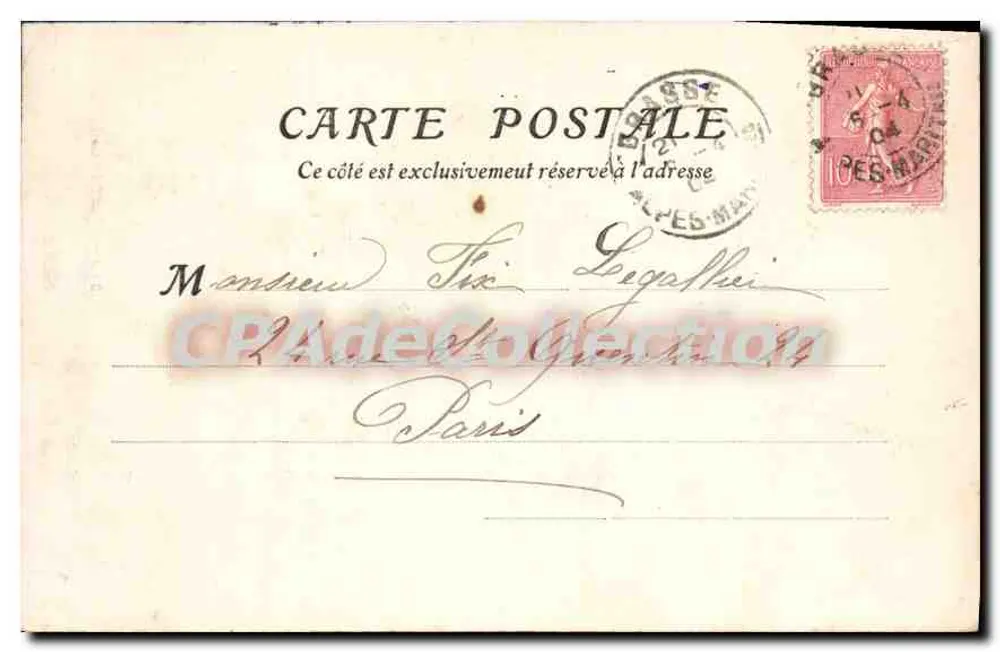 Grasse - A Catedral — editor MT, n° 246 - Verso