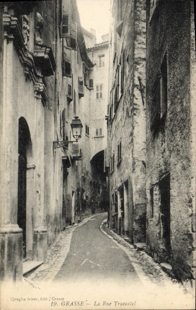 Grasse — A Rue Tracastel — Quaglia irmãos, editor ; Grasse - Frente