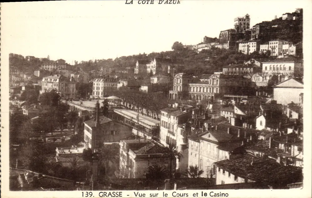 Grasse - Ansicht des Cours und des Casinos — Die Côte d'Azur, Nr. 139 - Vorderseite