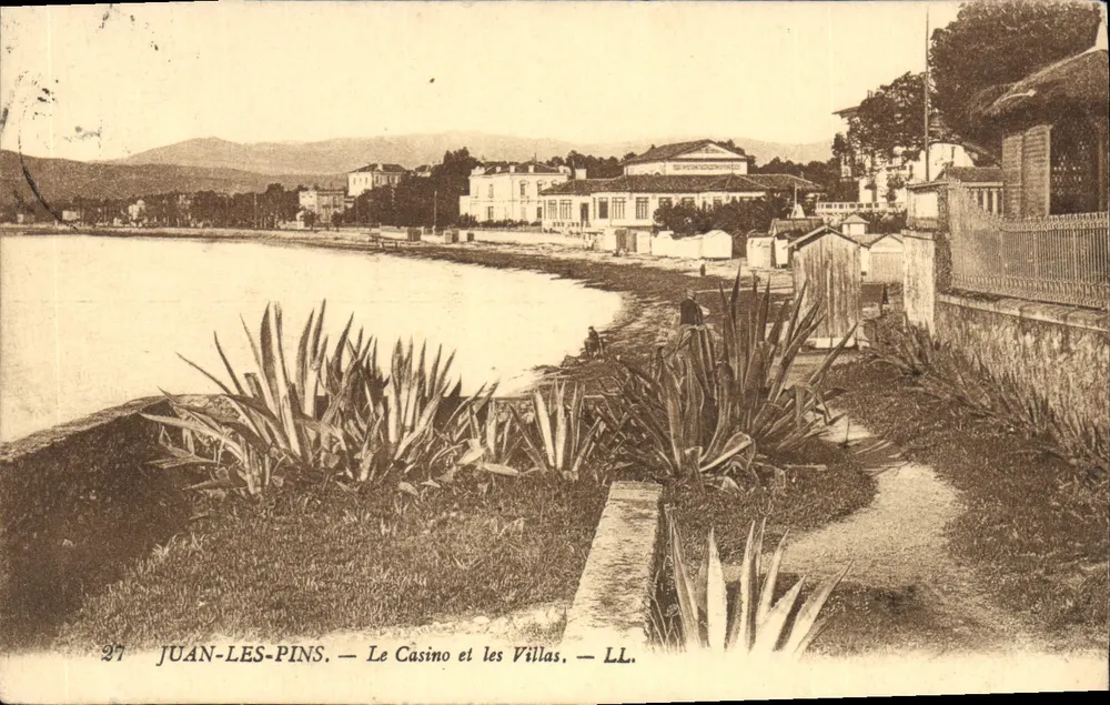 Juan-les-Pins — Das Casino und die Villen — LL. — N° 27 - Vorderseite