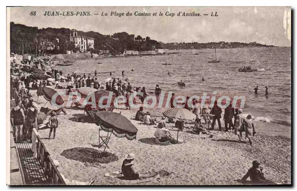 Juan-les-Pins — Die Casino-Strand und der Cap d'Antibes — LL - Vorderseite