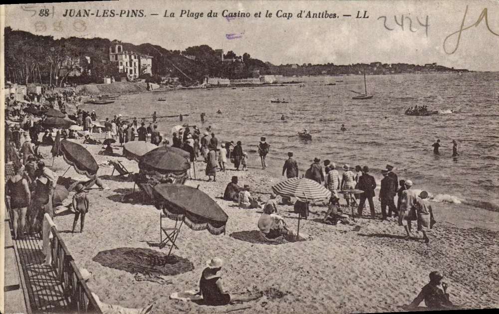 Juan-les-Pins — Die Casino-Strand und Cap d'Antibes — LL - Vorderseite