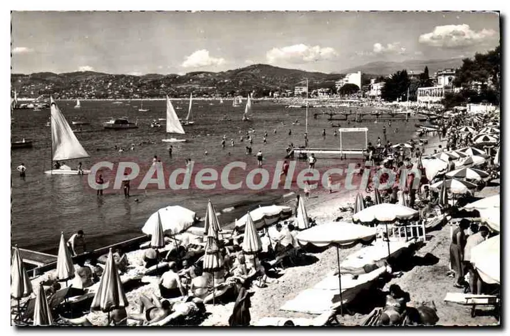 Juan-les-Pins — A Praia — Edit. A.J.A.X. n°1499 - Frente